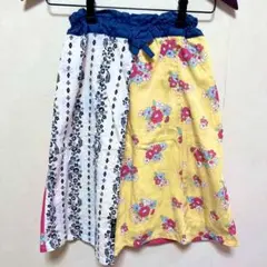 AIMABLE カラフルフラワープリントスカート 130㎝　00090