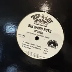 5TH WARD BOYZ GANGSTA FUNK レコード