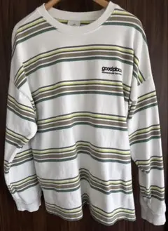 goodplace ストライプ トレーナー オーバーサイズ H&M