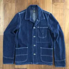 【超濃紺】リー Lee 101 カバーオール デニムジャケット S