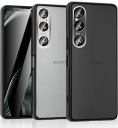 【新品】SONY Xperia 1 VI 用 ケース 半クリア 耐衝撃 マット感