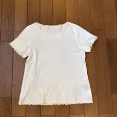 AMACA レーストリム ホワイト Tシャツ 38サイズ