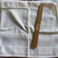 クロスステッチ刺繍のできるタオル　無地の綿生地 約38cm x 66cm訳あり