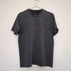 【未使用に近い】GU ジーユー　ダークグレー クルーネックSPORTS Tシャツ