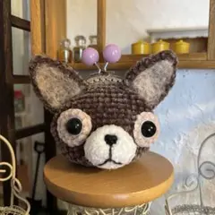 チワワのあみぐるみがま口①