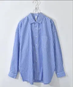 青シャツ HALHAM