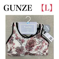 ★新品★ GUNZE Tuche ヨガブラ　下着　花柄　Lサイズ　トレーニング
