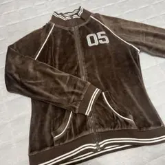 K-SWISS ジップアップジャケット L ブラウン