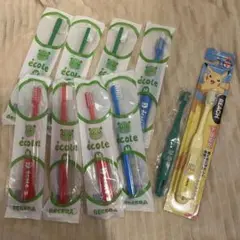 école 子供用歯ブラシ 8本セット ピカチュウ