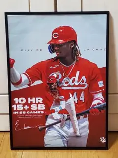 レッズ エリーデラクルーズ MLB！A3サイズポスターフレーム付き 5種