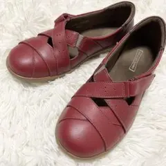 良品 アキレスソルボ 靴 コンフォート 赤 ボールド 23 疲れない