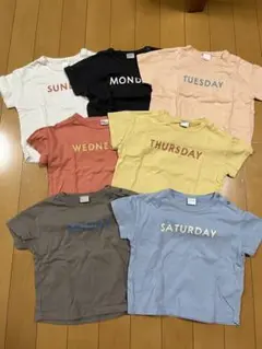 tete a tete 曜日Tシャツ 7枚セット 80cm