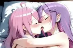 常闇トワ×姫森ルーナ　バスタオル　シークレット　ホロライブ