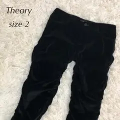 【Theory】レディース パンツ ストレッチ ブラック サイズ2 日本製