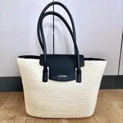 極美品◆LA BAGAGERIE　フラップかごトートバッグ　2024SS　大容量