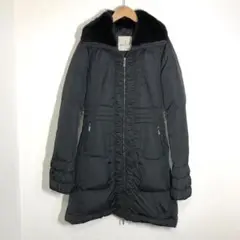 モンクレール ダウンコート ダウンジャケット MONCLER ファー 黒