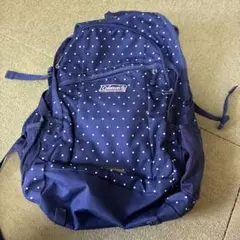 Coleman ネイビードットリュック