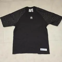 アディダスオリジナルス HIROCOLEDGE コラボ 刺繍ロゴ Tシャツ 黒M