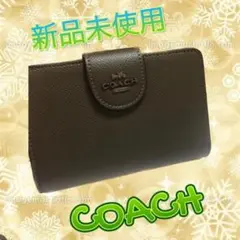 ⭐️ コーチ 二つ折り財布 グリーン レディース