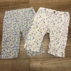 トップバリュー　花柄ハーフパンツ 110cm 2枚セット