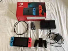 Nintendo Switch 本体セット フィルム貼り済み 状態良好