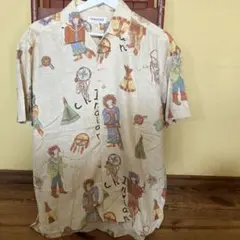 GEORGES RECH インディアンモチーフ 半袖シャツ M