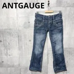 ANTGAUGE アントゲージ ダブルウエストフレアデニム フレアジーンズ L