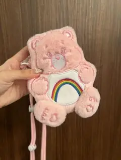 ケアベアショルダーストラップ付きスマホケース