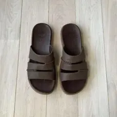 UGG ブラウン スライドレザーサンダル⭐︎数回使用のみ美品