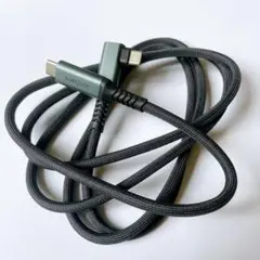 SUNGUY USB-C & USB-C ケーブル L字 1.5M