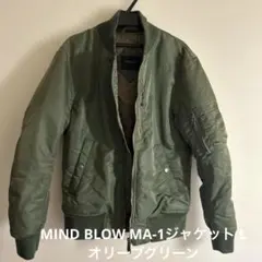 MIND BLOW MA-1ジャケット L オリーブグリーン