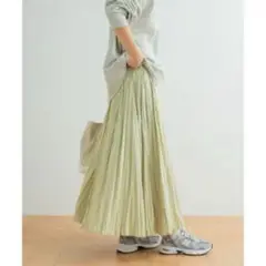 URBAN RESEARCH DOORS プリーツスカート L.KHAKI