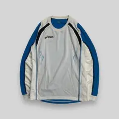 00s asics アシックス L/S shirts フレイム ホワイト y2k