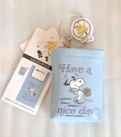スヌーピー エコバッグ ブルー Peanuts×75周年