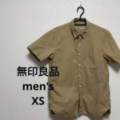 無印良品　半袖シャツ ポケット付き　ベージュ　XS