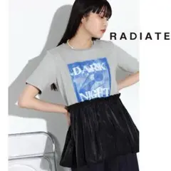 新品タグ付き RADIATE×OKIRAKU バルーンヘムグラフィックT