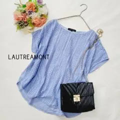 美品＊LAUTREAMONT　レース切り替えブラウス♪