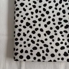 ツイル ダルメシアン柄ホワイト 200cm