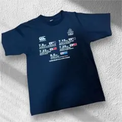 【美品】canterbury 日本代表戦応援Tシャツ M ネイビー