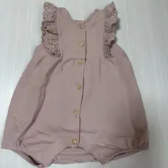 H&M ボタン付きロンパース 60cm