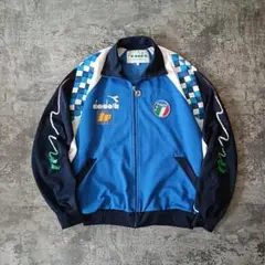80s diadora サッカー イタリア代表 トラックジャケット ジャージ