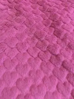8/30限定SALE　ピンク　ハート　フェイクファー　生地　30cm