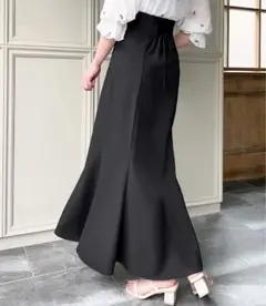 ハイウエストレースアップスカート(マーメイド) Mサイズ