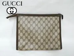 GUCCI オールドグッチ ポーチ セカンドバッグ GG柄 ベージュ 227
