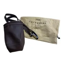 K1591 CELLERINI ブラウンショルダー　レザーバッグ　チェレリーニ