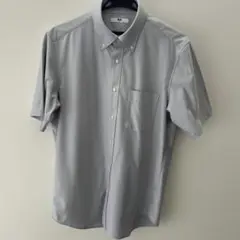UNIQLO グレー 半袖シャツ Lサイズ