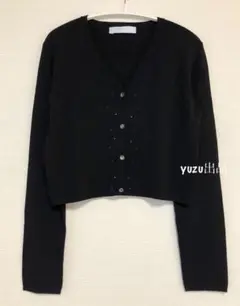 美品★Aveniretoile★アベニールエトワール★カーディガン★黒★ビジュー