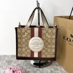 ☆新品☆COACH ハンドバッグ ショルダー 丸ロゴ ブラウン(小)