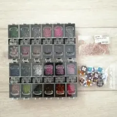 ビーズ　色々　ハンドメイド　ケースごと送ります