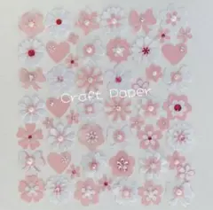 ✿ クラフトパンチPink×White ✿[No.31]